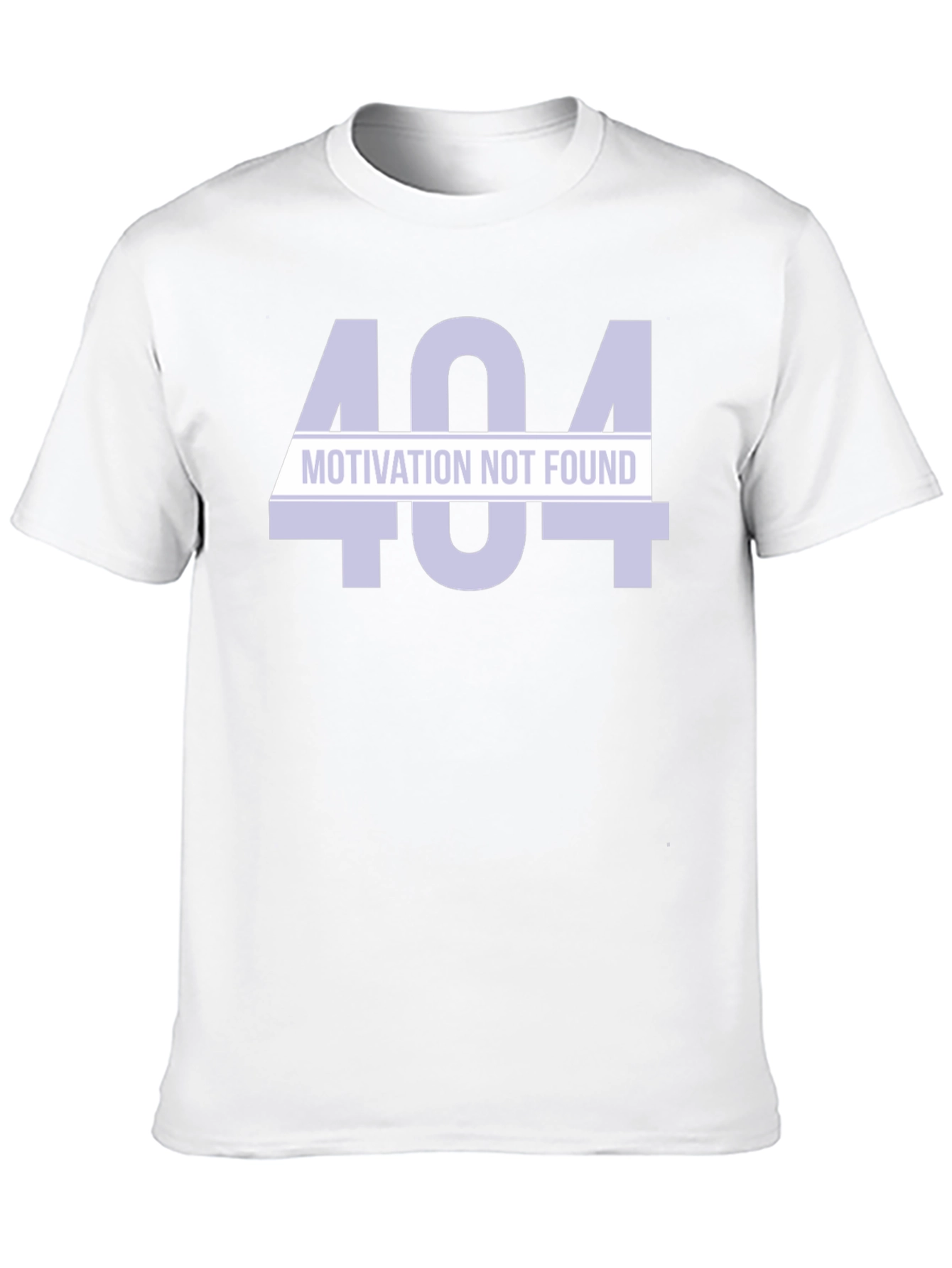 404 Motivation Not Found Black T-Shirt