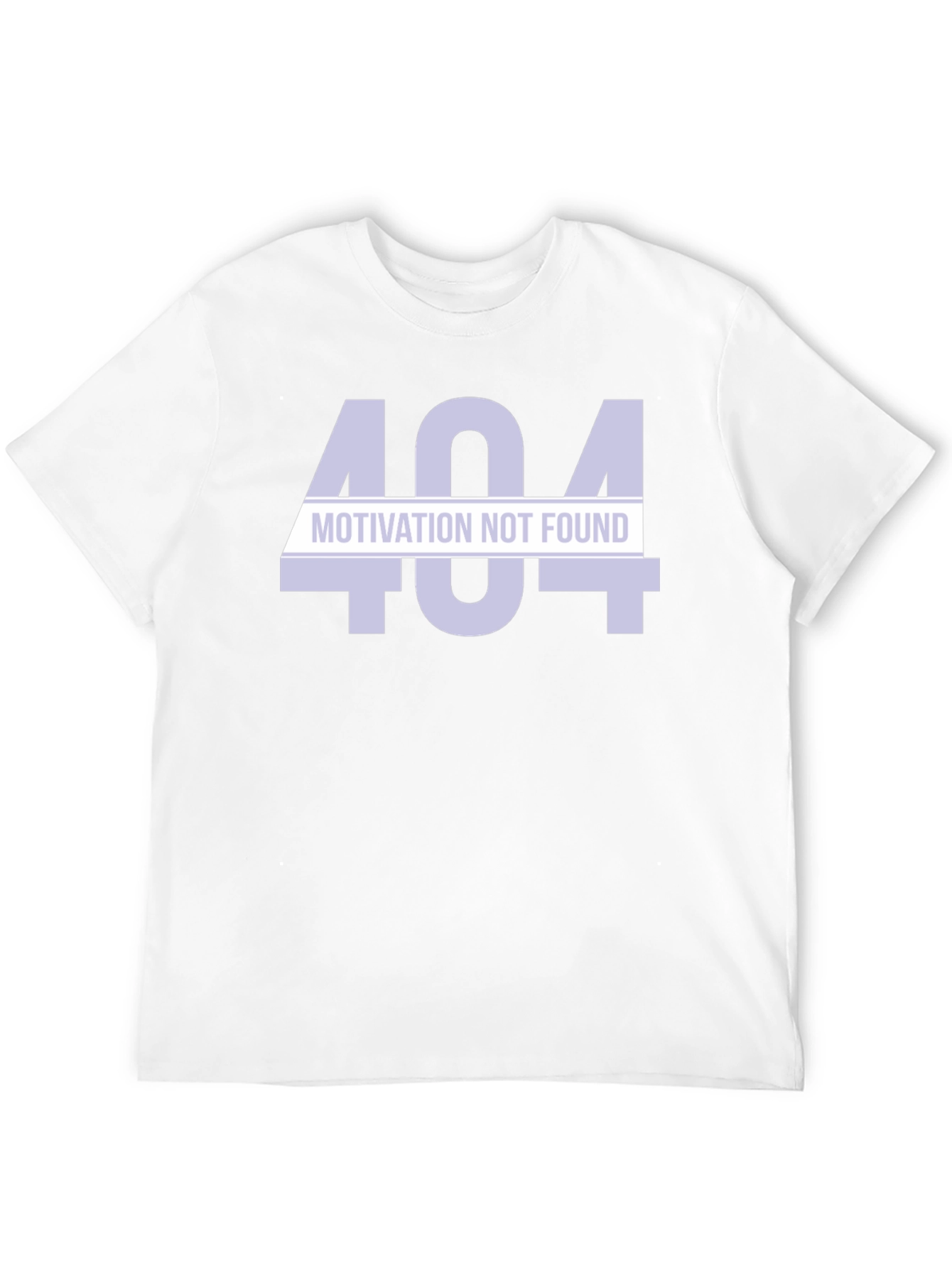 404 Motivation Not Found Black T-Shirt