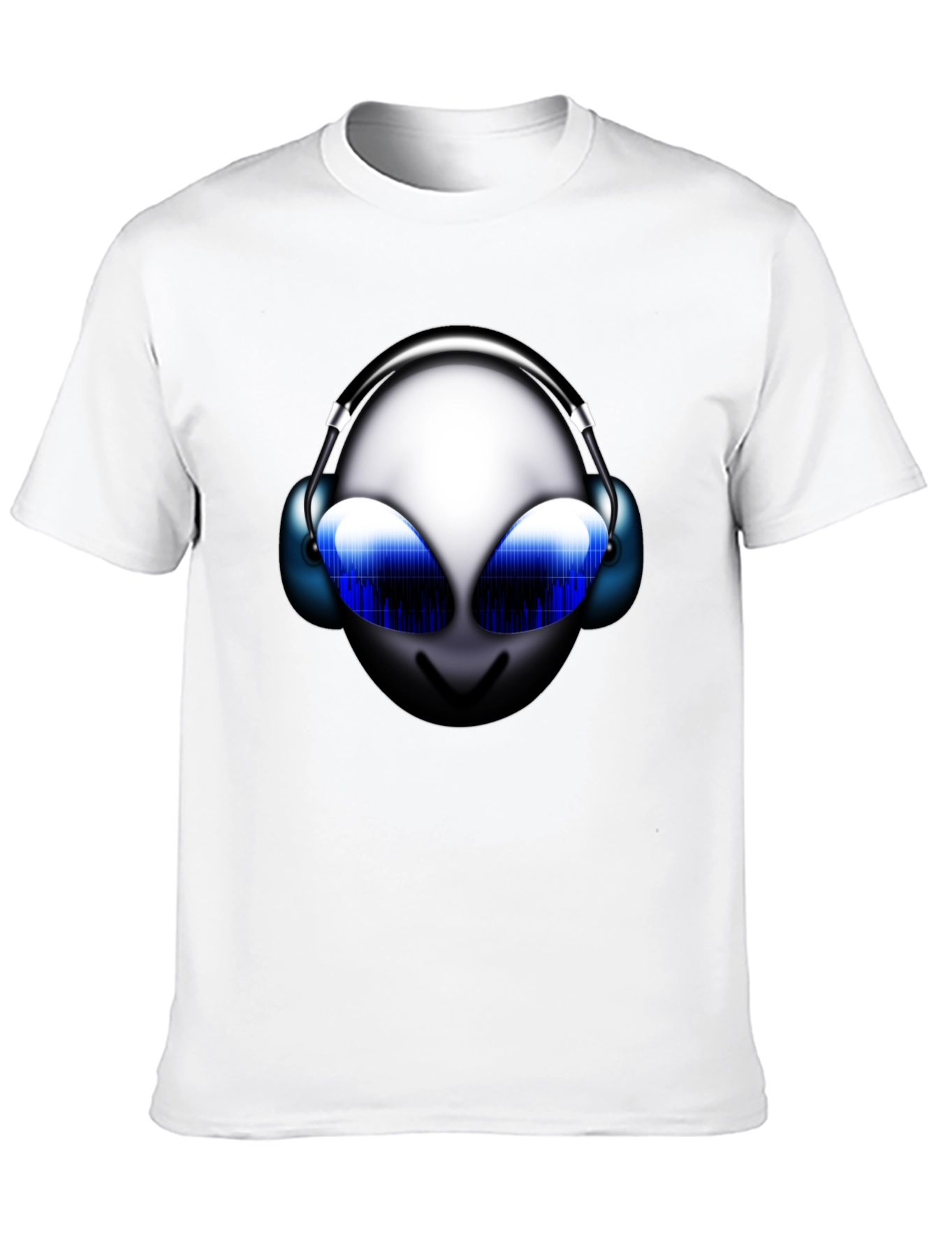 Alien DJ Graphic T-Shirt - Black Cotton Tee