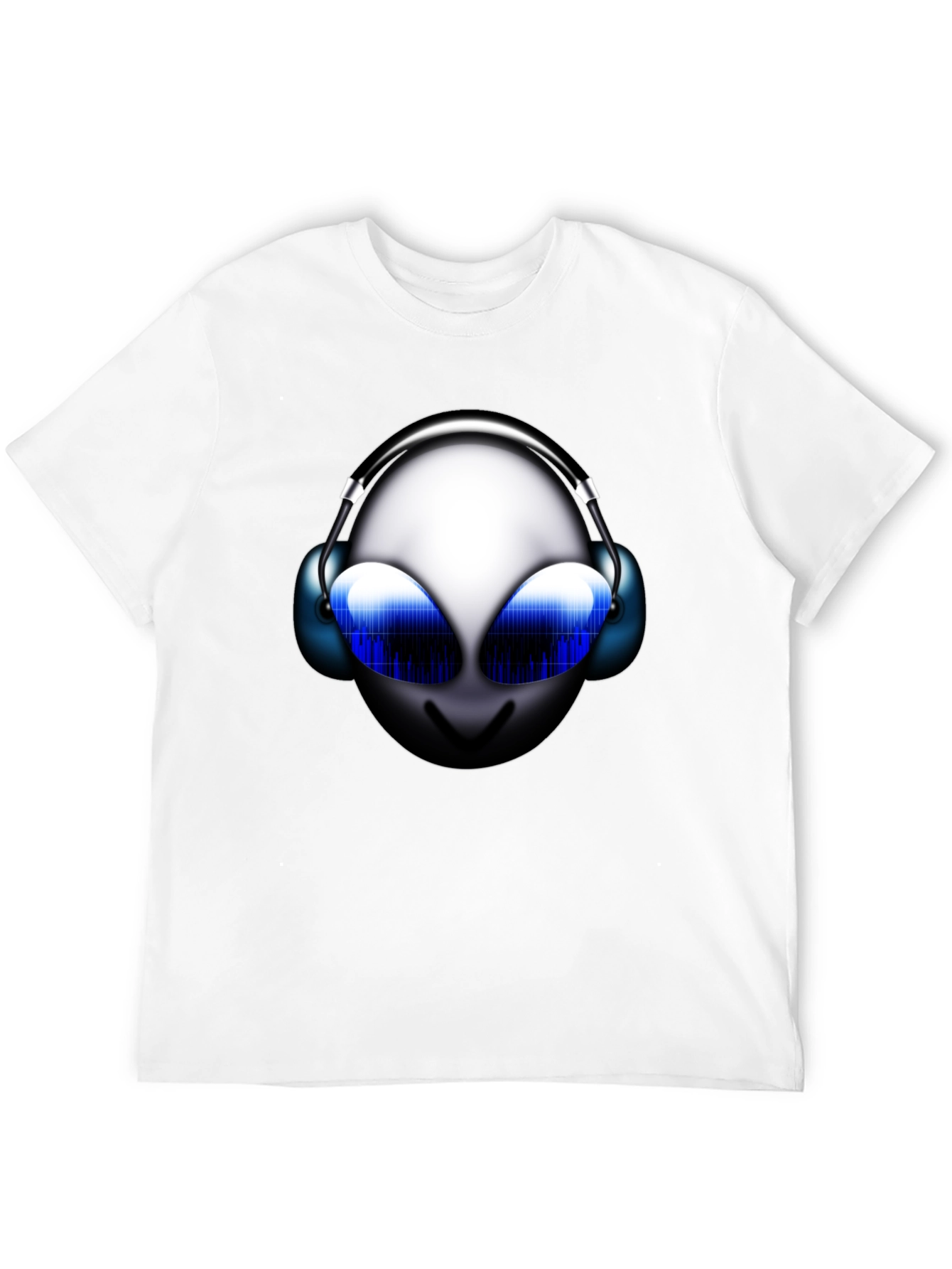 Alien DJ Graphic T-Shirt - Black Cotton Tee
