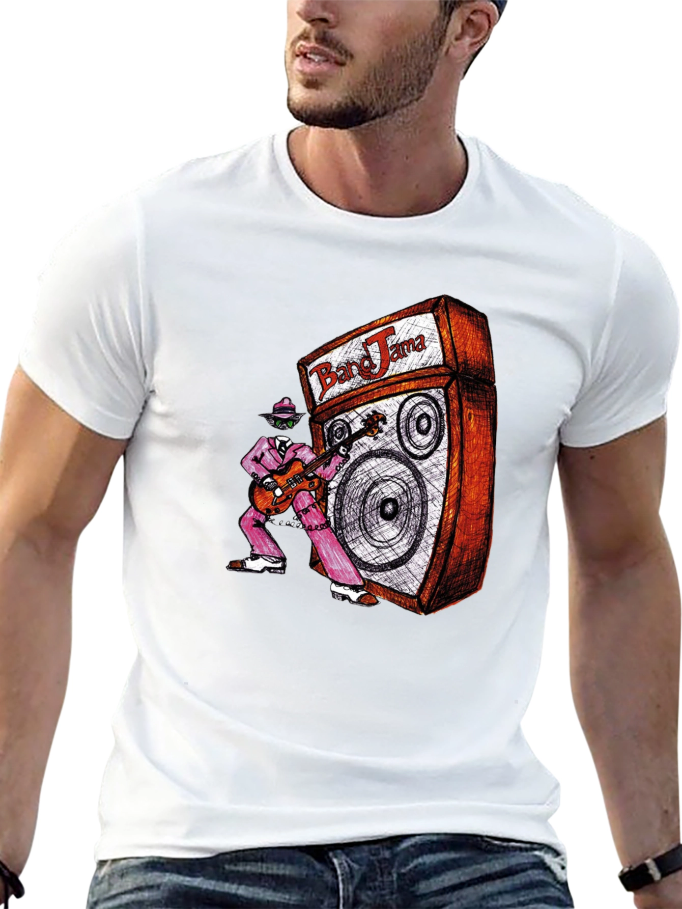 Band Jams Graphic Tee - Classic Rock Style