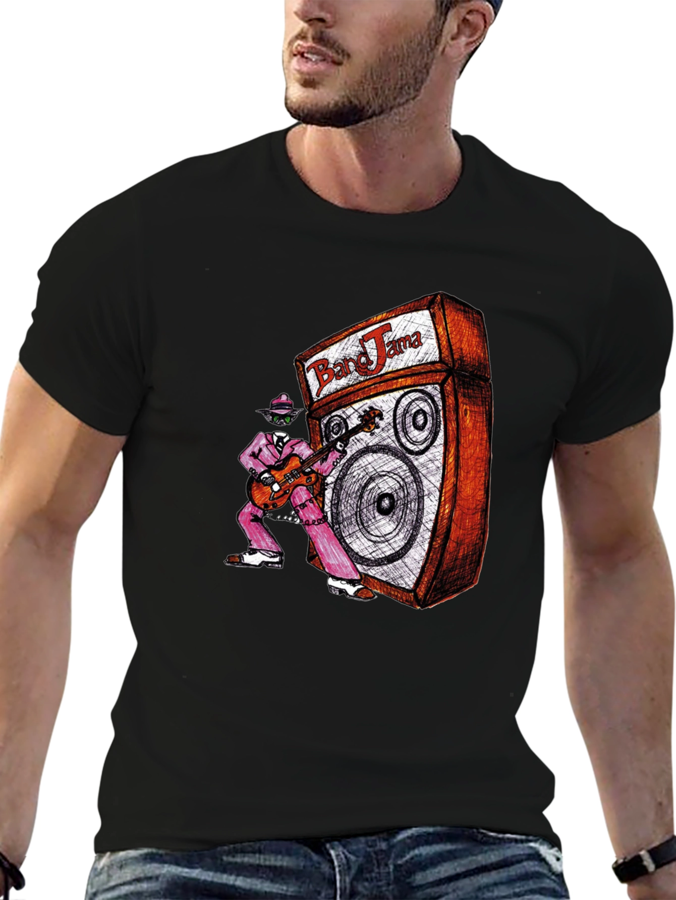 Band Jams Graphic Tee - Classic Rock Style