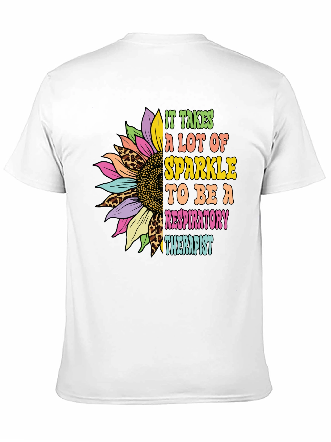 Respiratory Therapist Sunflower Graphic T-Shirt