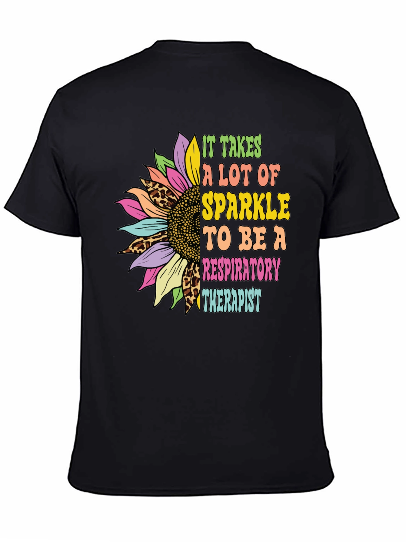 Respiratory Therapist Sunflower Graphic T-Shirt