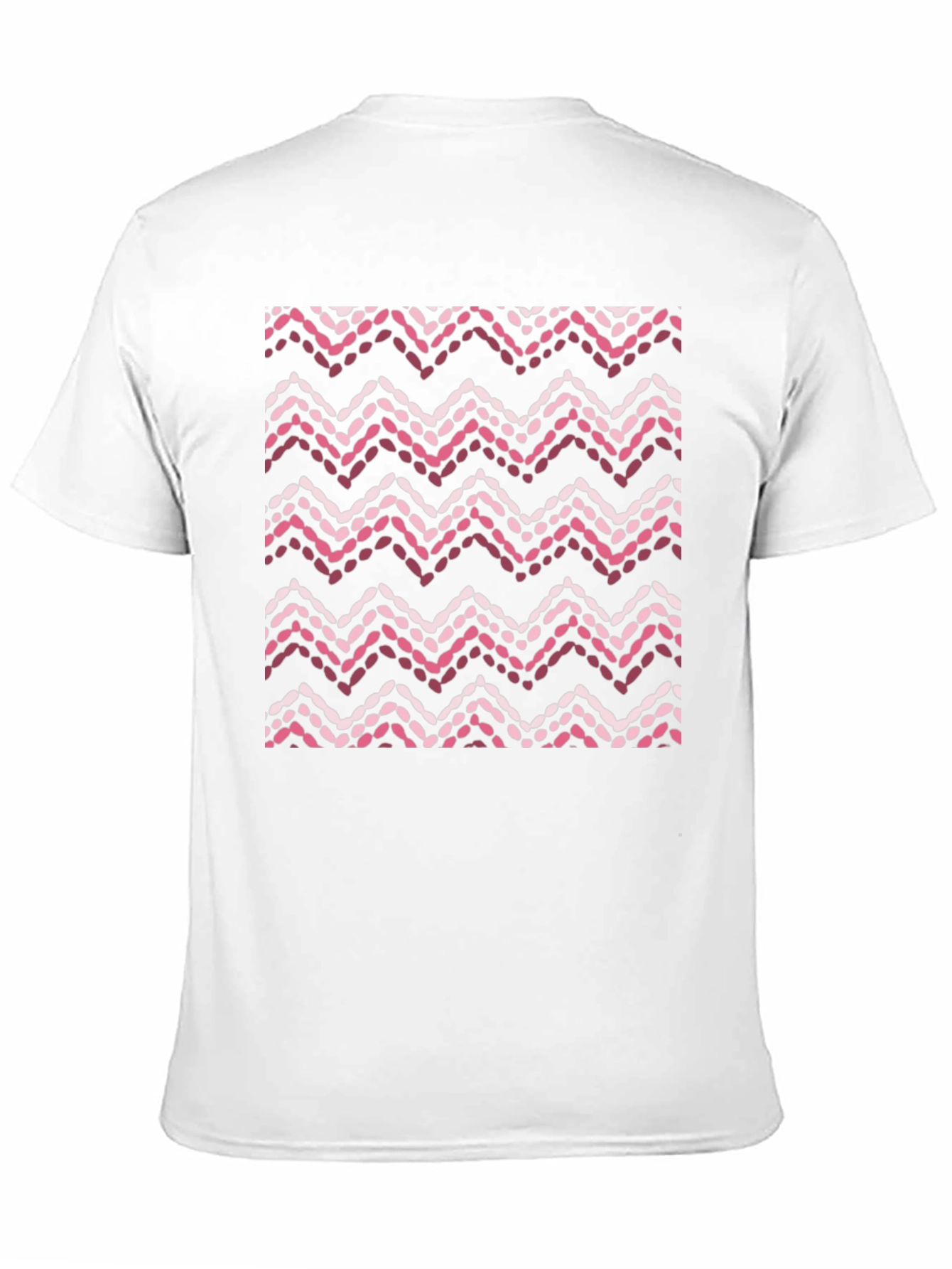 Mens Graphic Tee - Pink Zig Zag