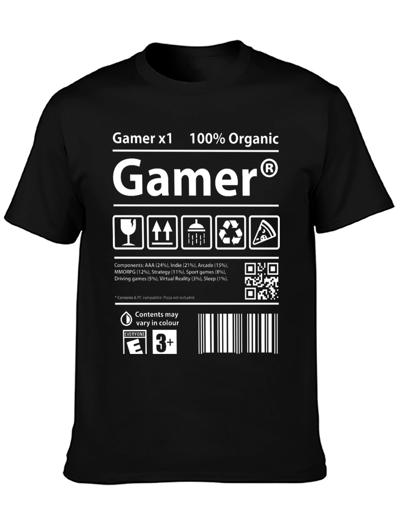 Gamer Organic Cotton Graphic T-Shirt
