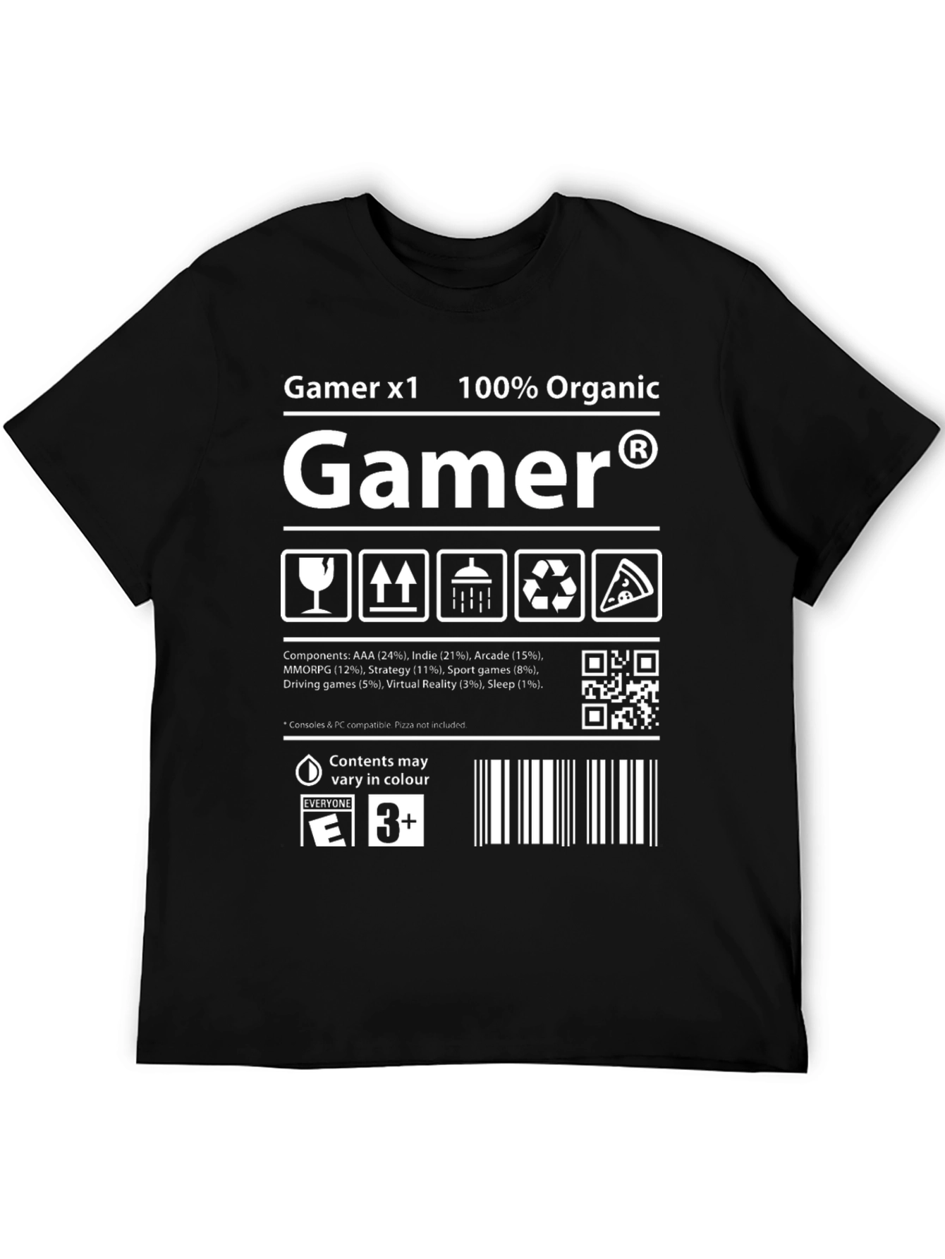 Gamer Organic Cotton Graphic T-Shirt