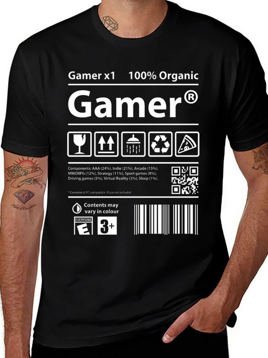 Gamer Organic Cotton Graphic T-Shirt