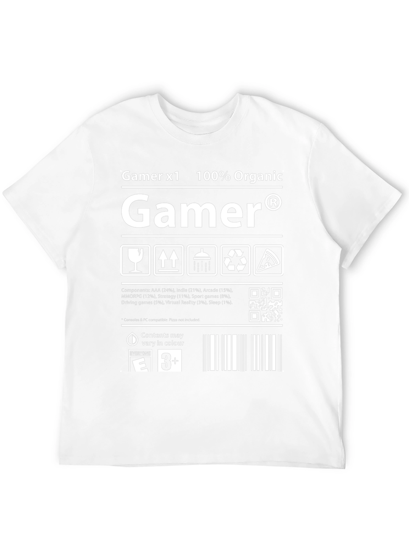 Gamer Organic Cotton Graphic T-Shirt