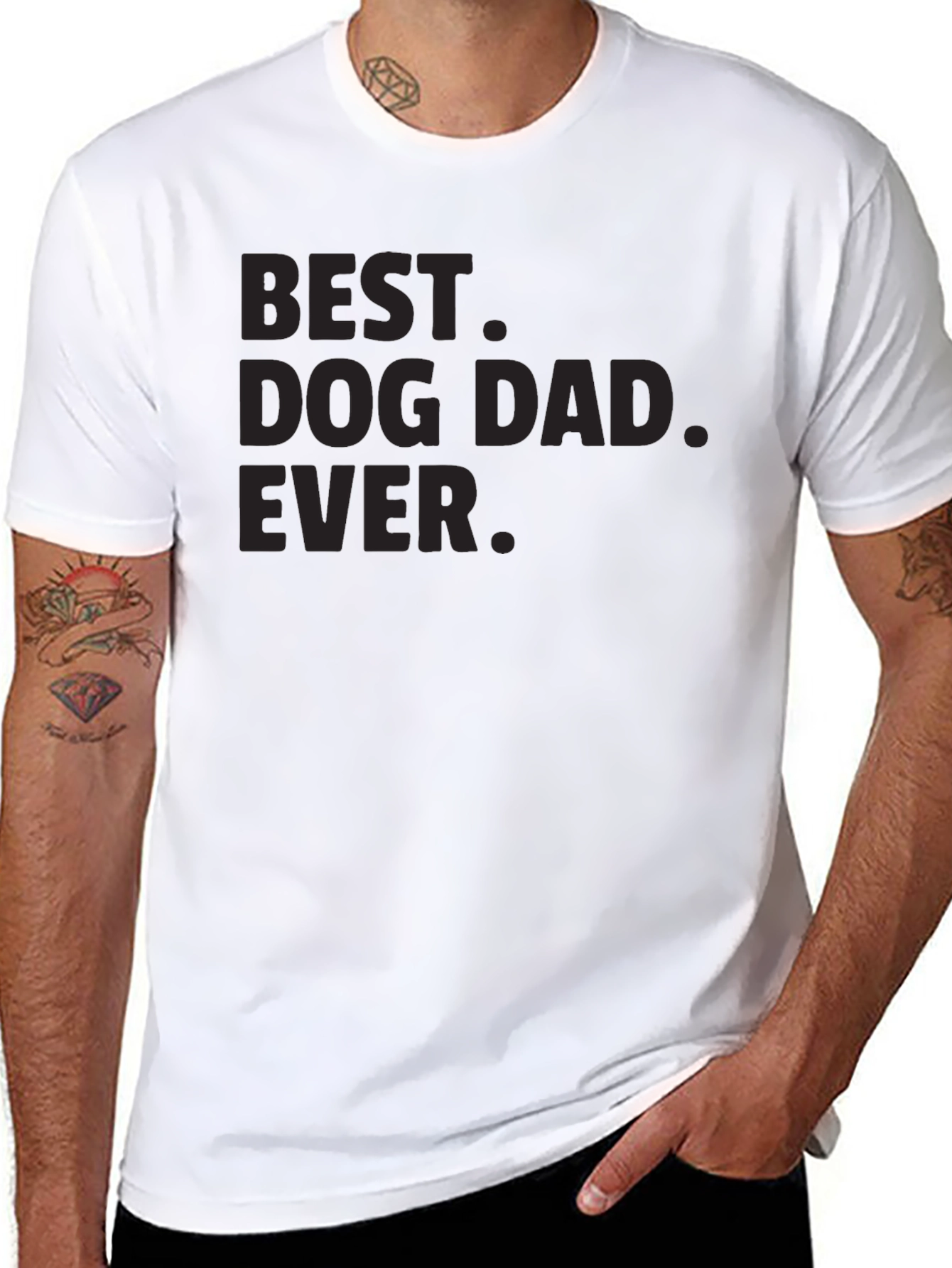 Best Dog Dad Ever T-Shirt | Black