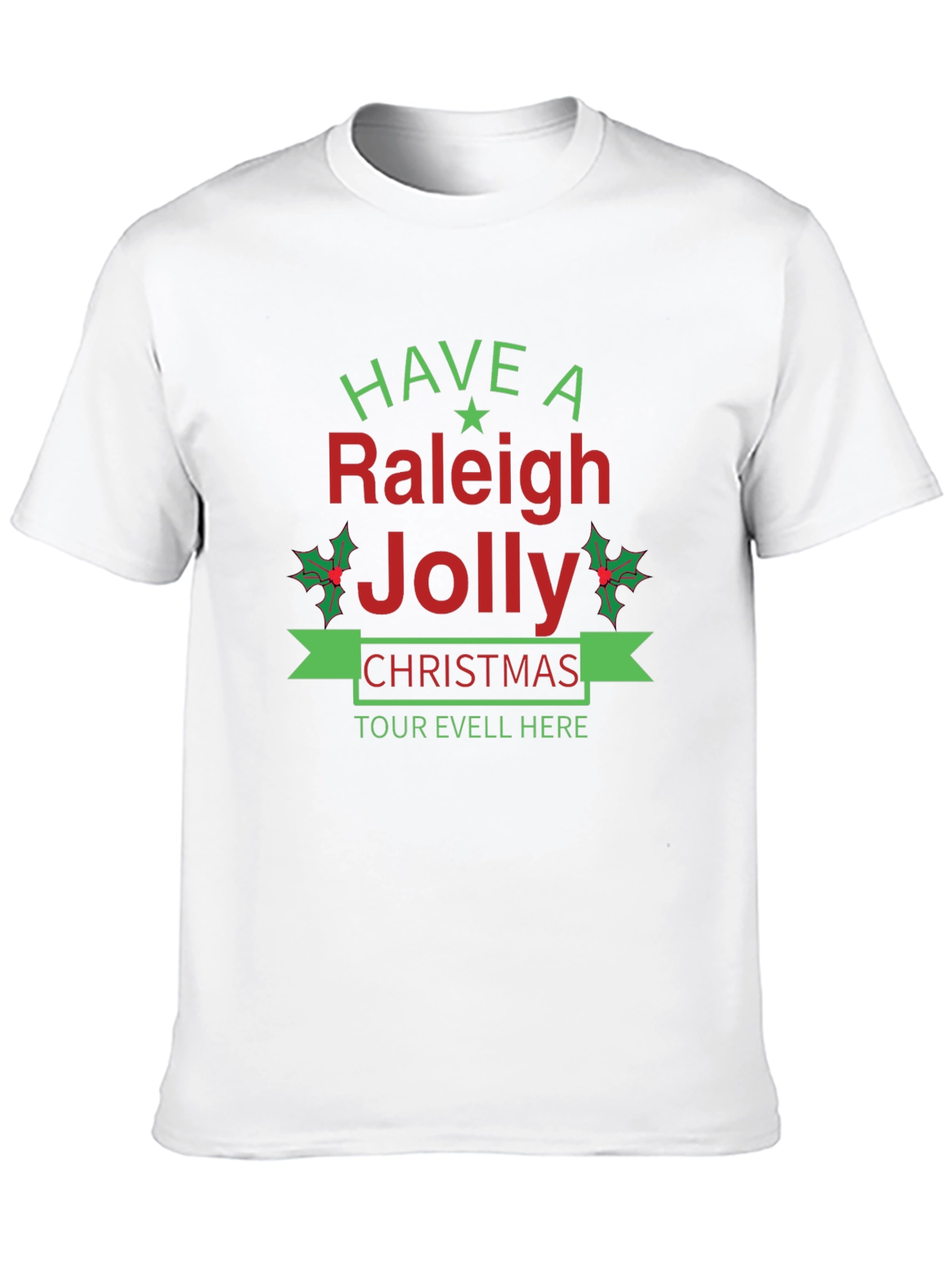 Raleigh Jolly Christmas Graphic T-Shirt
