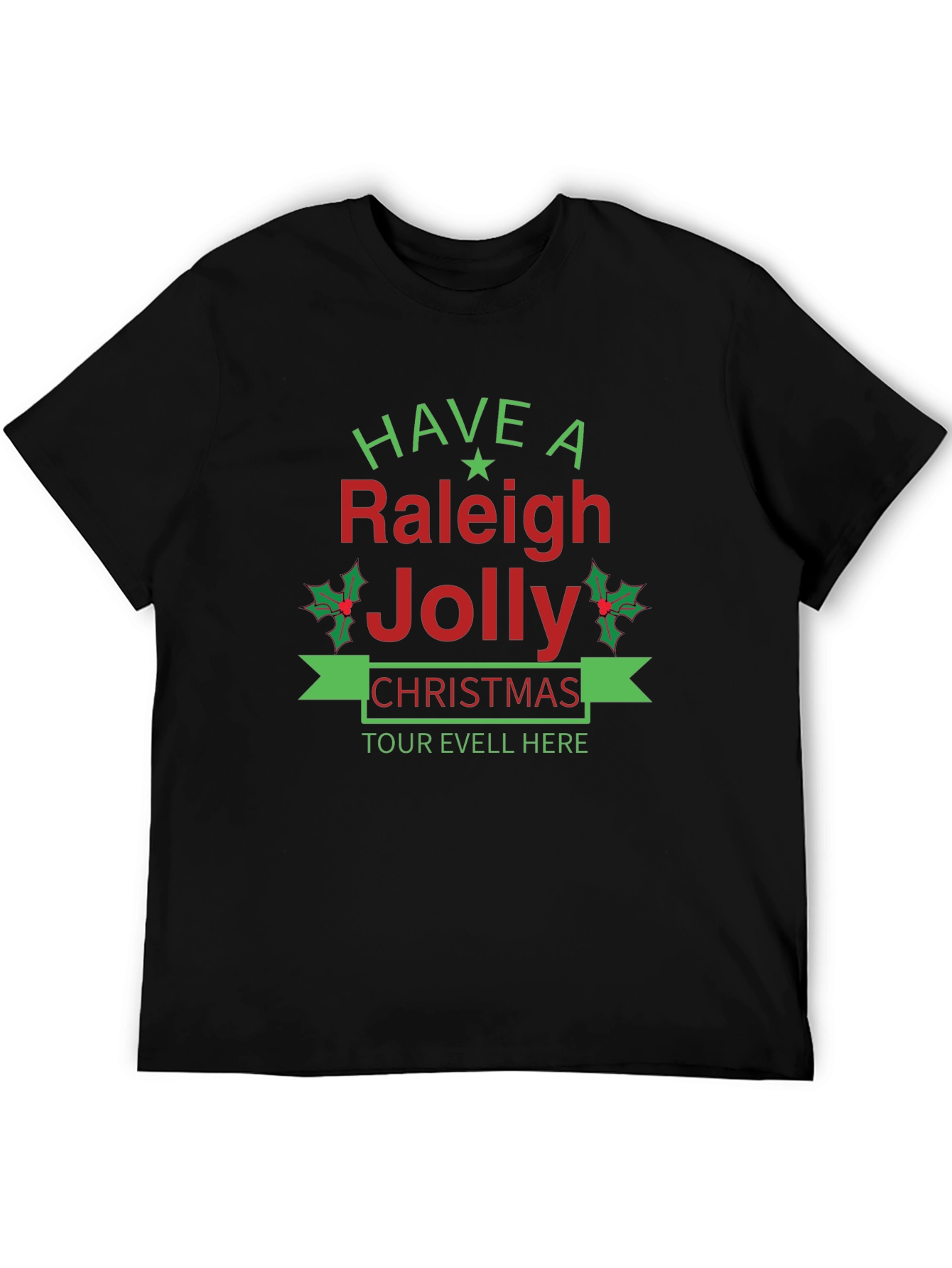 Raleigh Jolly Christmas Graphic T-Shirt