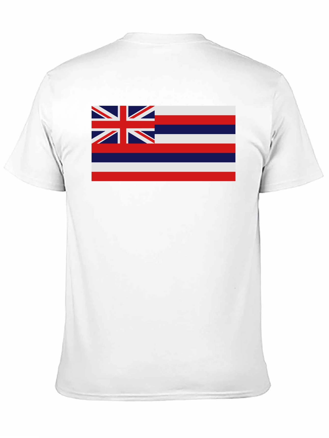 Hawaii Flag Graphic T-Shirt - Black Casual Tee