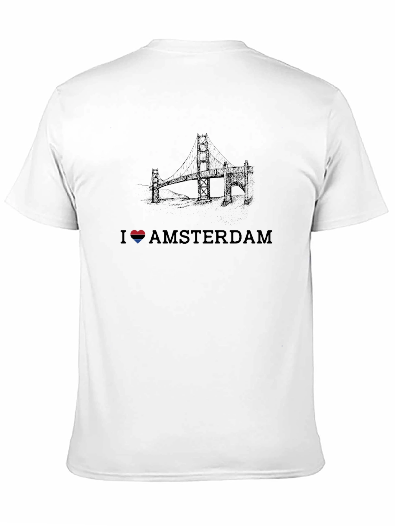 I Love Amsterdam Black T-Shirt