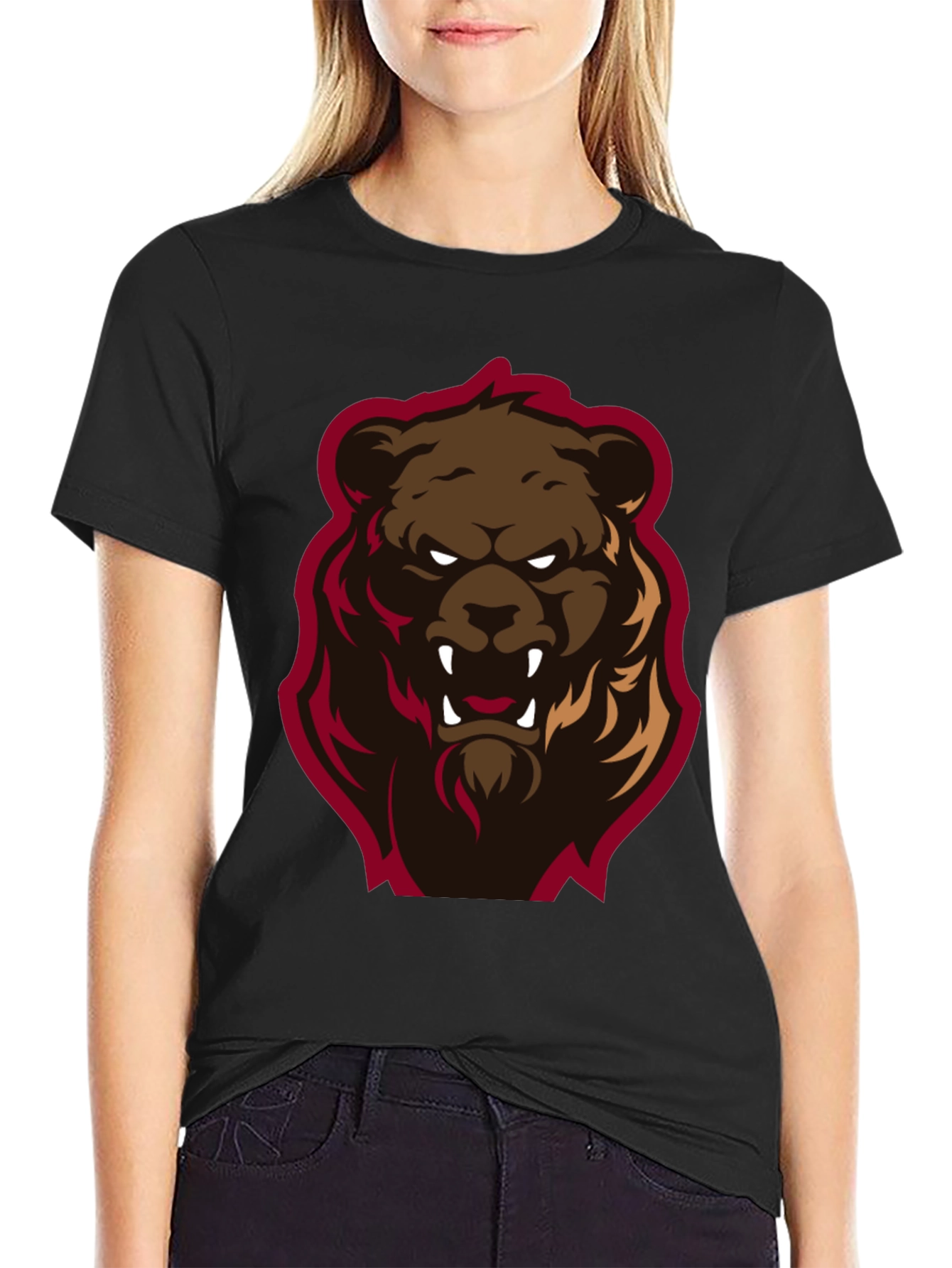 Mens Graphic Tee - Angry Bear Design