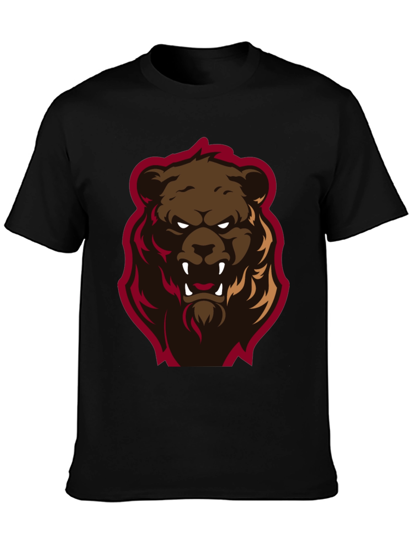 Mens Graphic Tee - Angry Bear Design