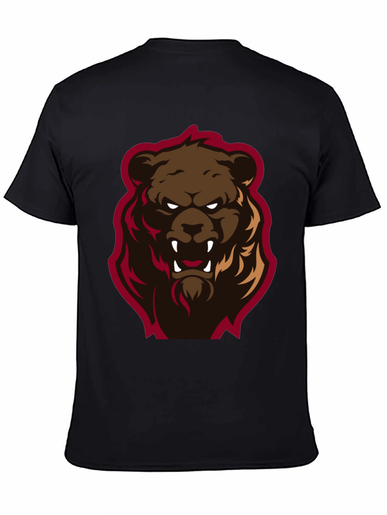 Mens Graphic Tee - Angry Bear Design