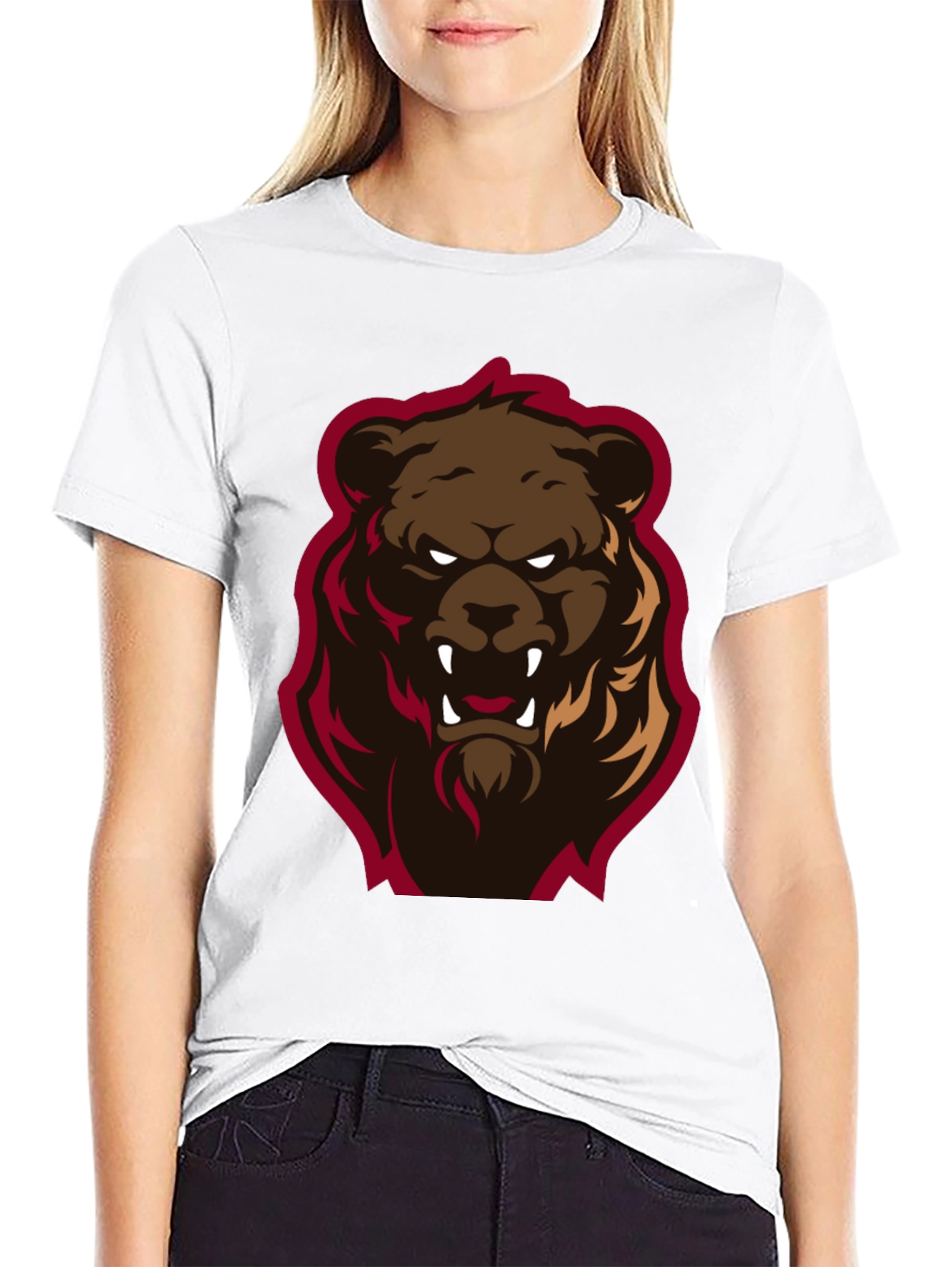 Mens Graphic Tee - Angry Bear Design