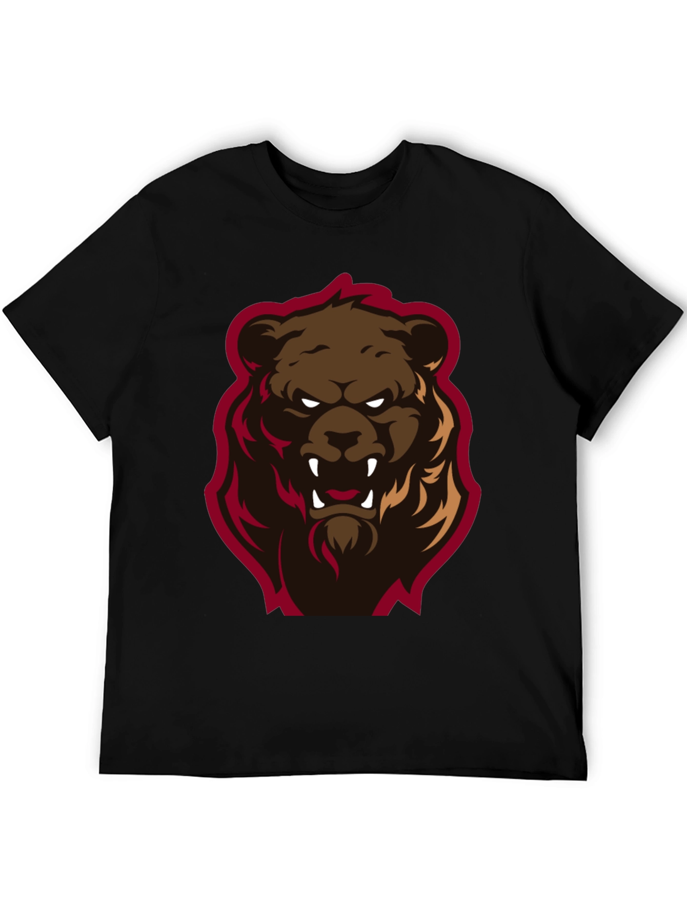 Mens Graphic Tee - Angry Bear Design