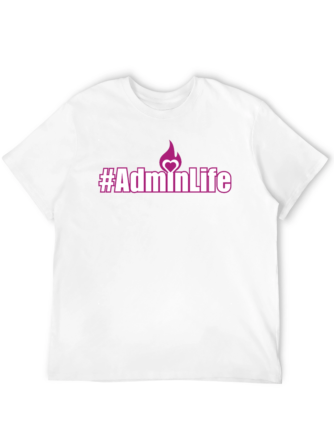 #AdminLife Graphic T-Shirt - Black Casual Tee