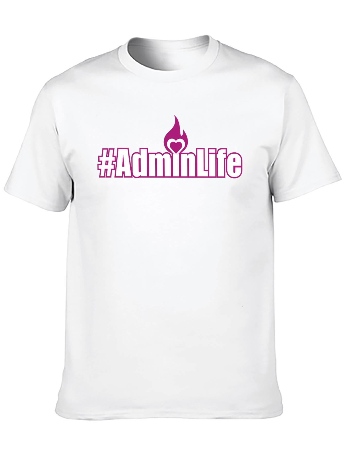#AdminLife Graphic T-Shirt - Black Casual Tee