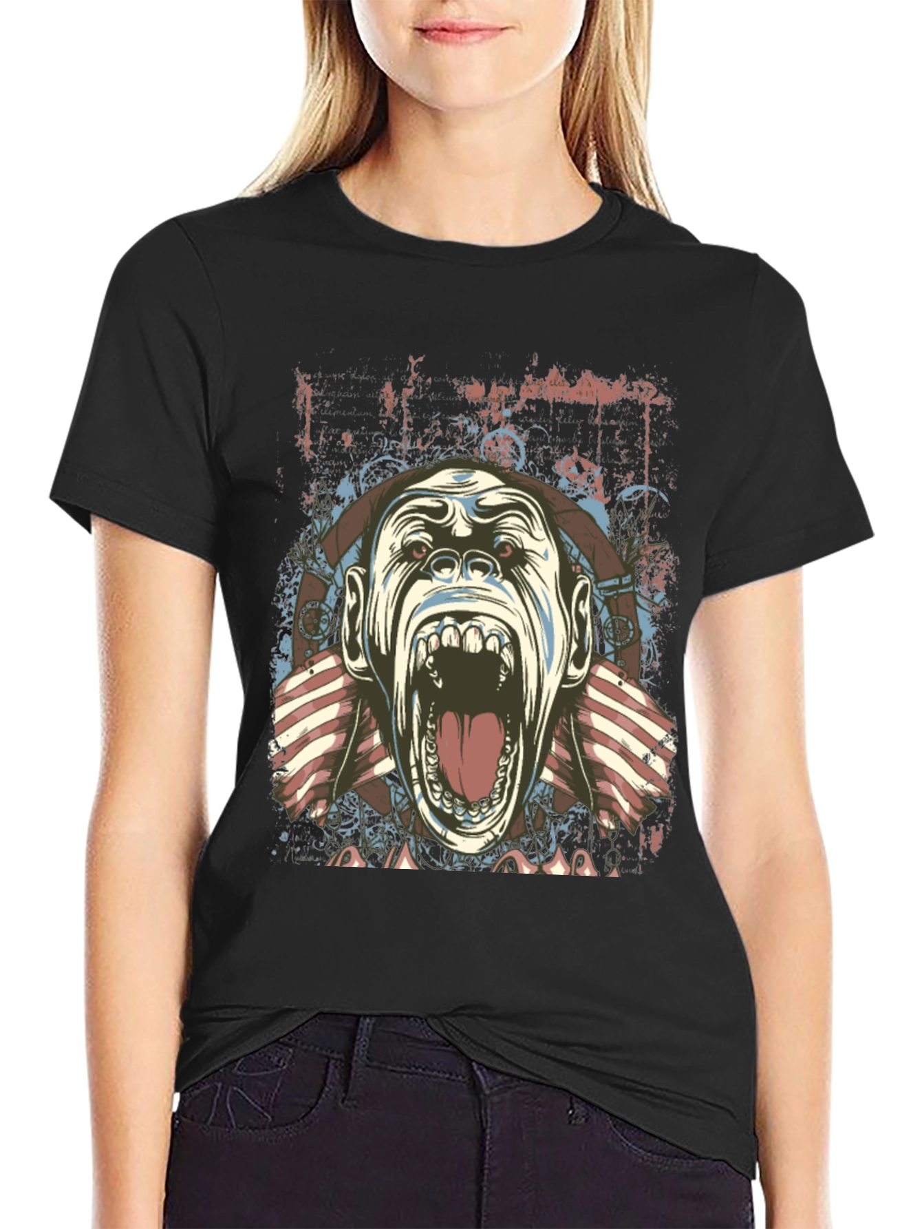 Screaming Gorilla Graphic Tee - Unique Design