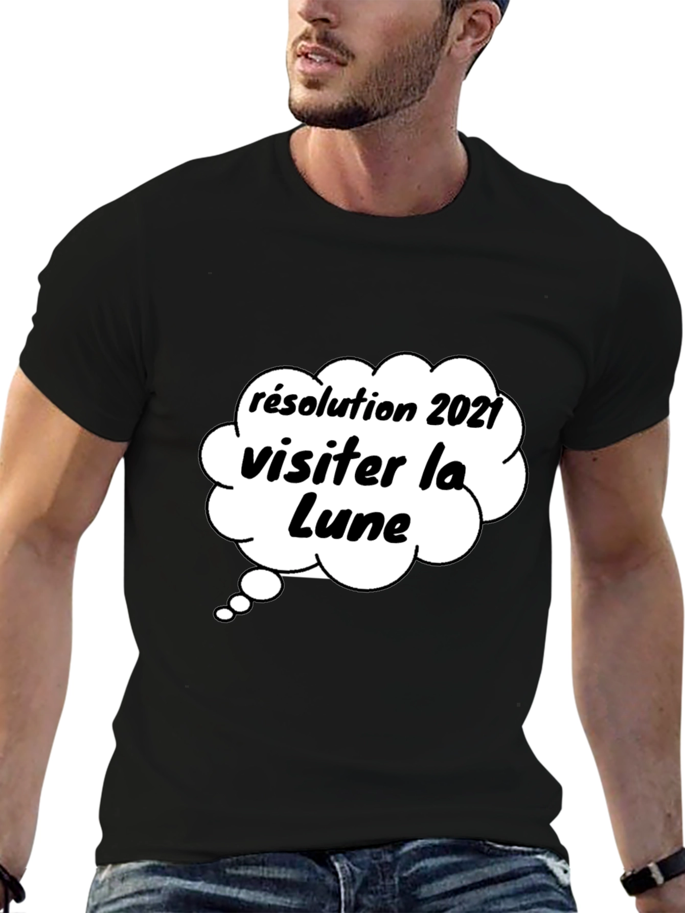 Lunar Resolution T-Shirt - French Novelty Tee