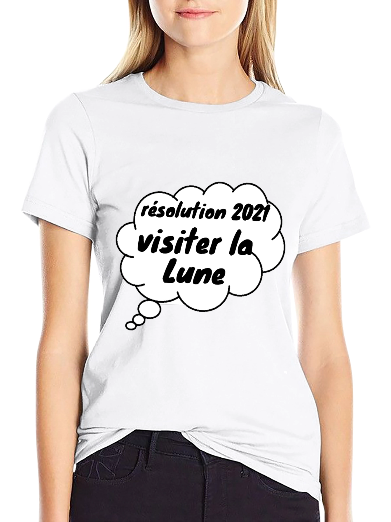Lunar Resolution T-Shirt - French Novelty Tee