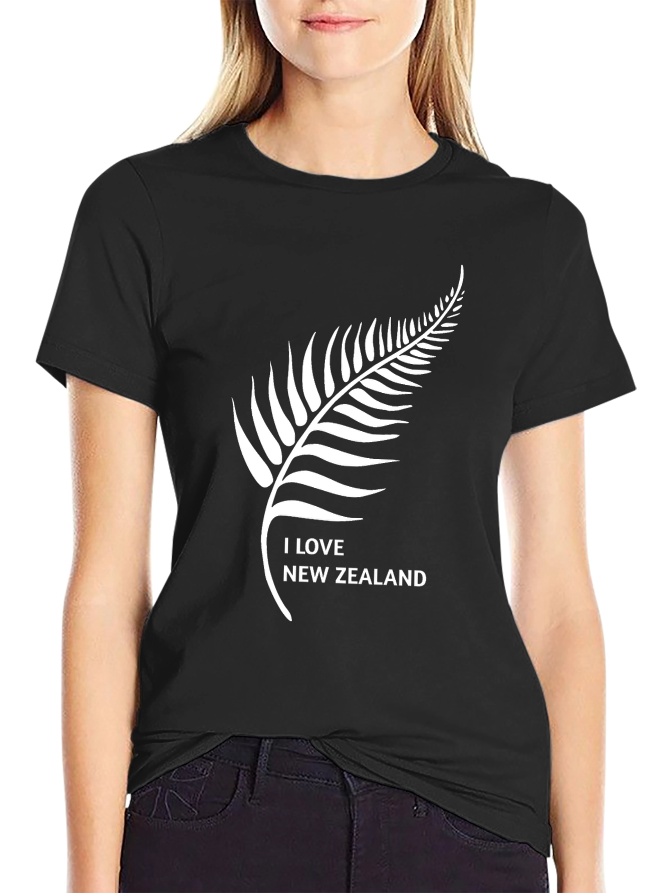 I Love New Zealand Black T-Shirt