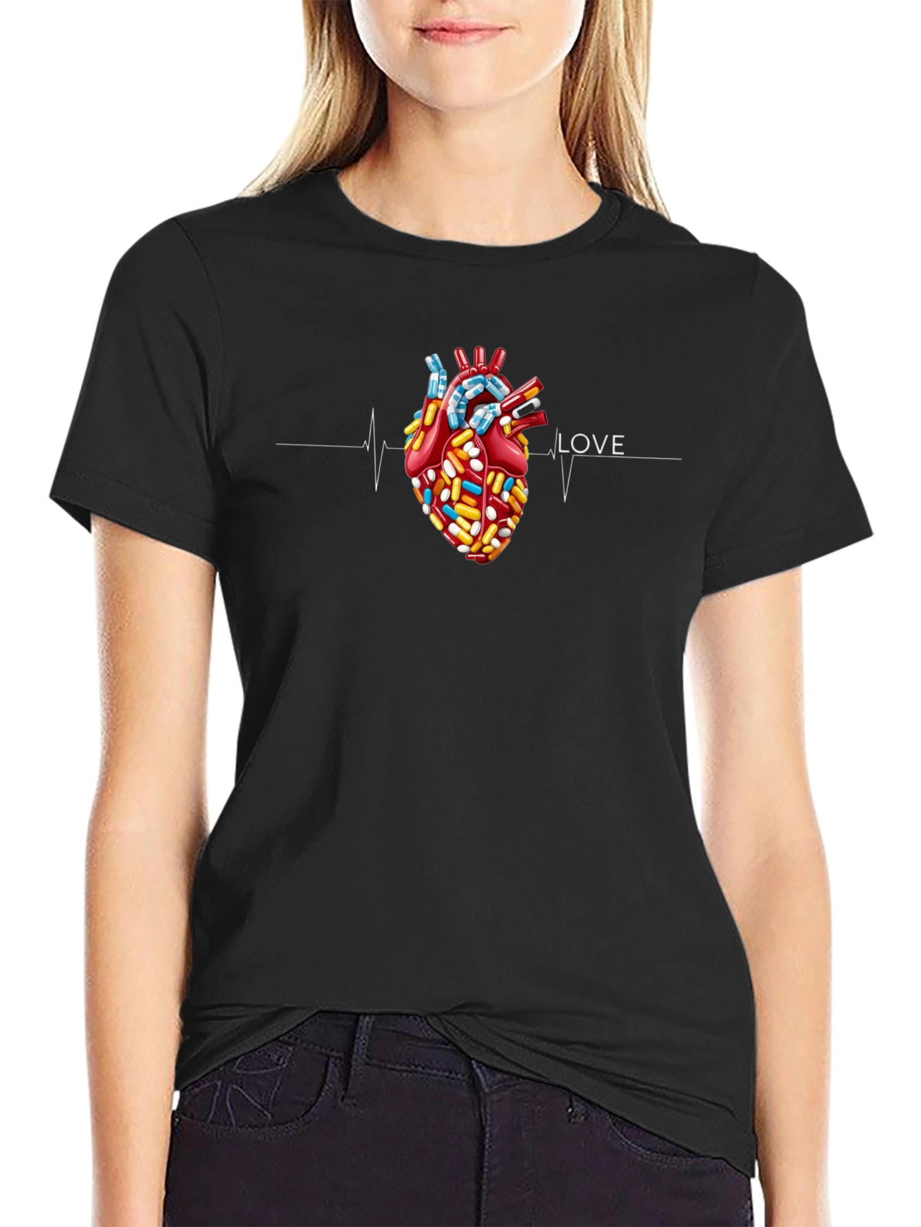 Pill Heart T-Shirt - Love RX Graphic Tee