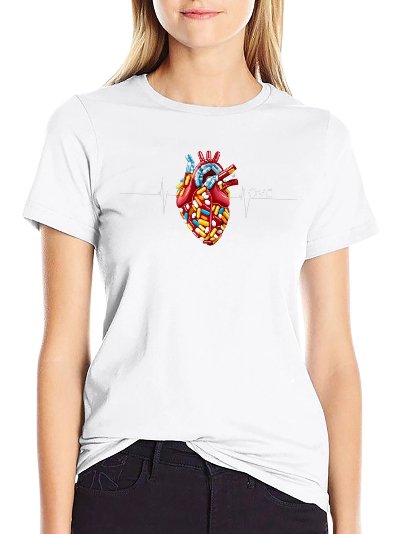 Pill Heart T-Shirt - Love RX Graphic Tee