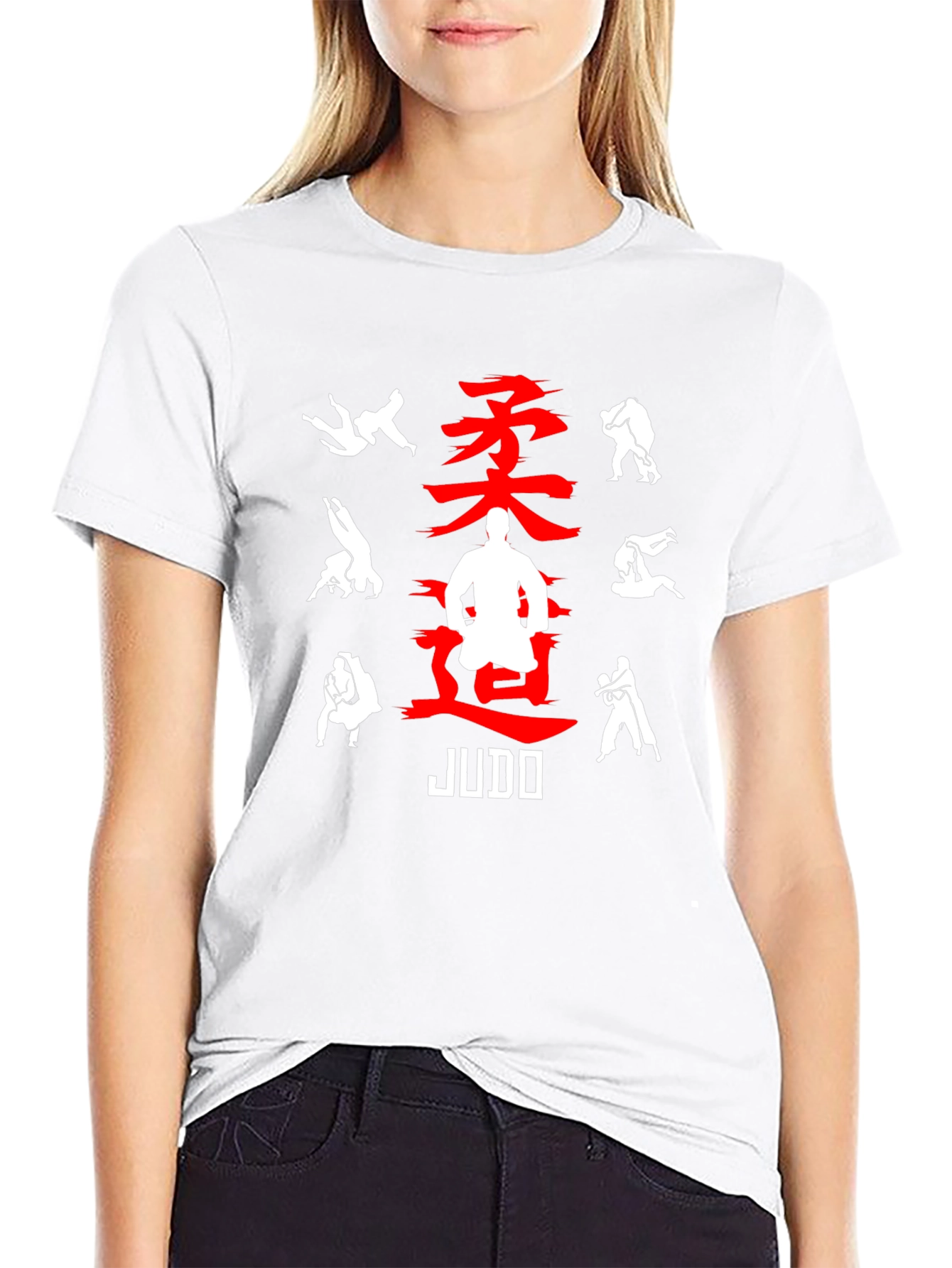 Judo Black Graphic Tee for Martial Arts Enthusiasts