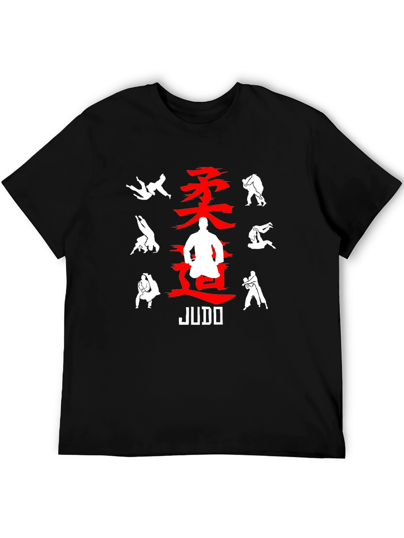 Judo Black Graphic Tee for Martial Arts Enthusiasts