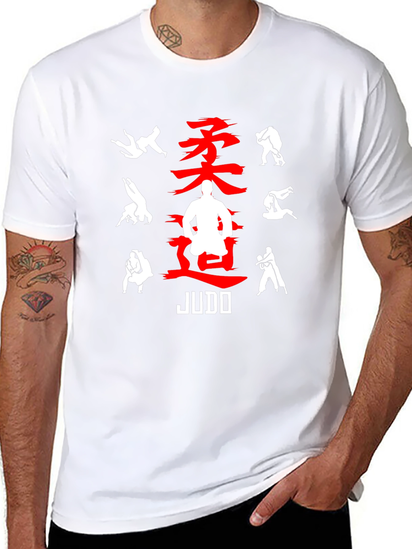 Judo Black Graphic Tee for Martial Arts Enthusiasts