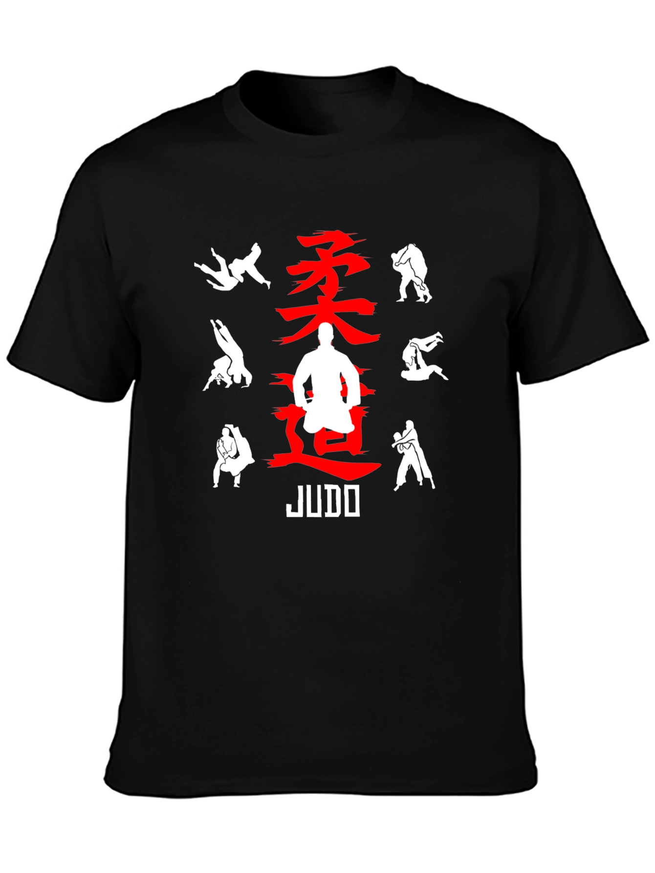 Judo Black Graphic Tee for Martial Arts Enthusiasts