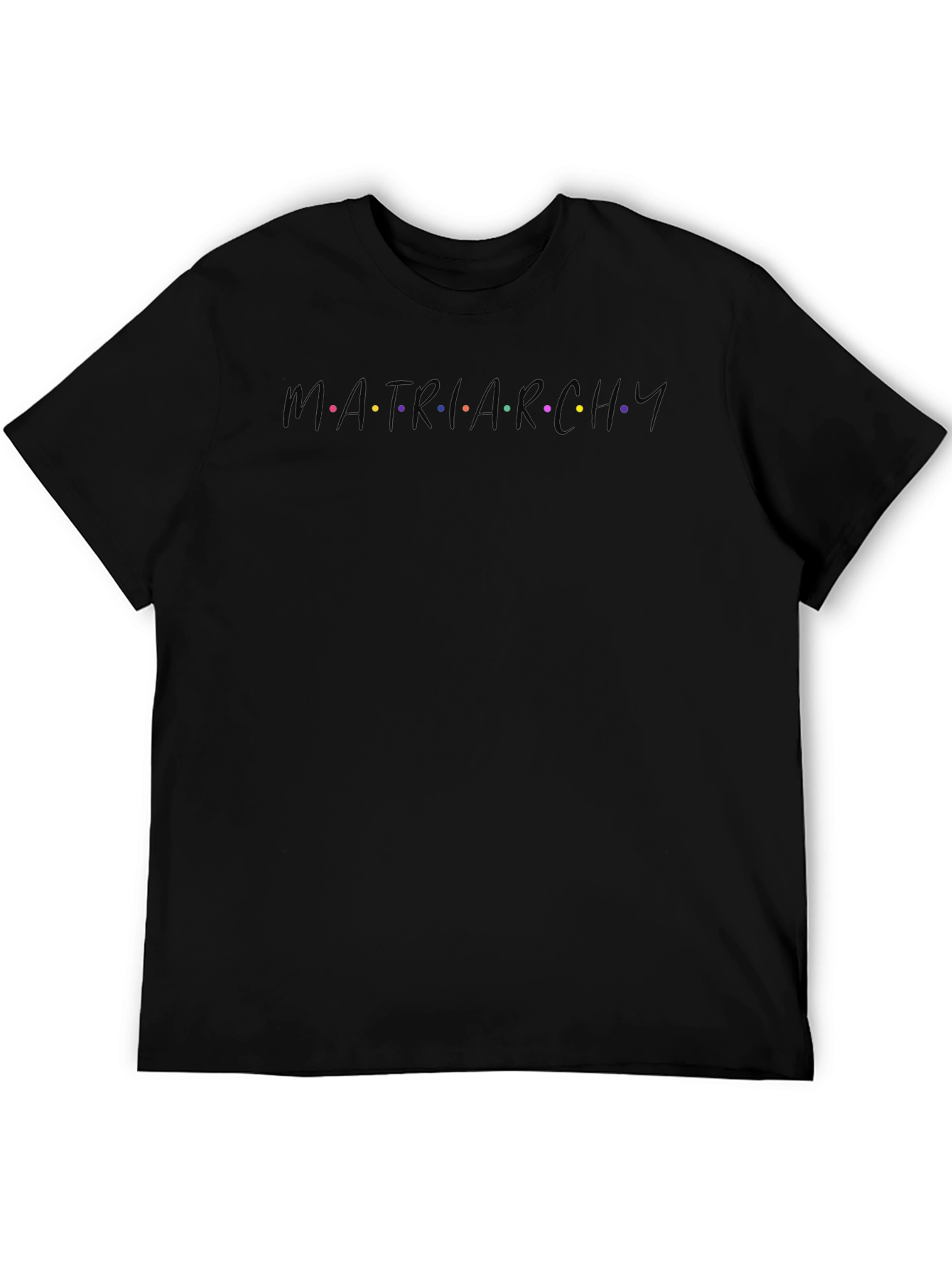 Matriarchy Friends-Inspired Black Graphic Tee