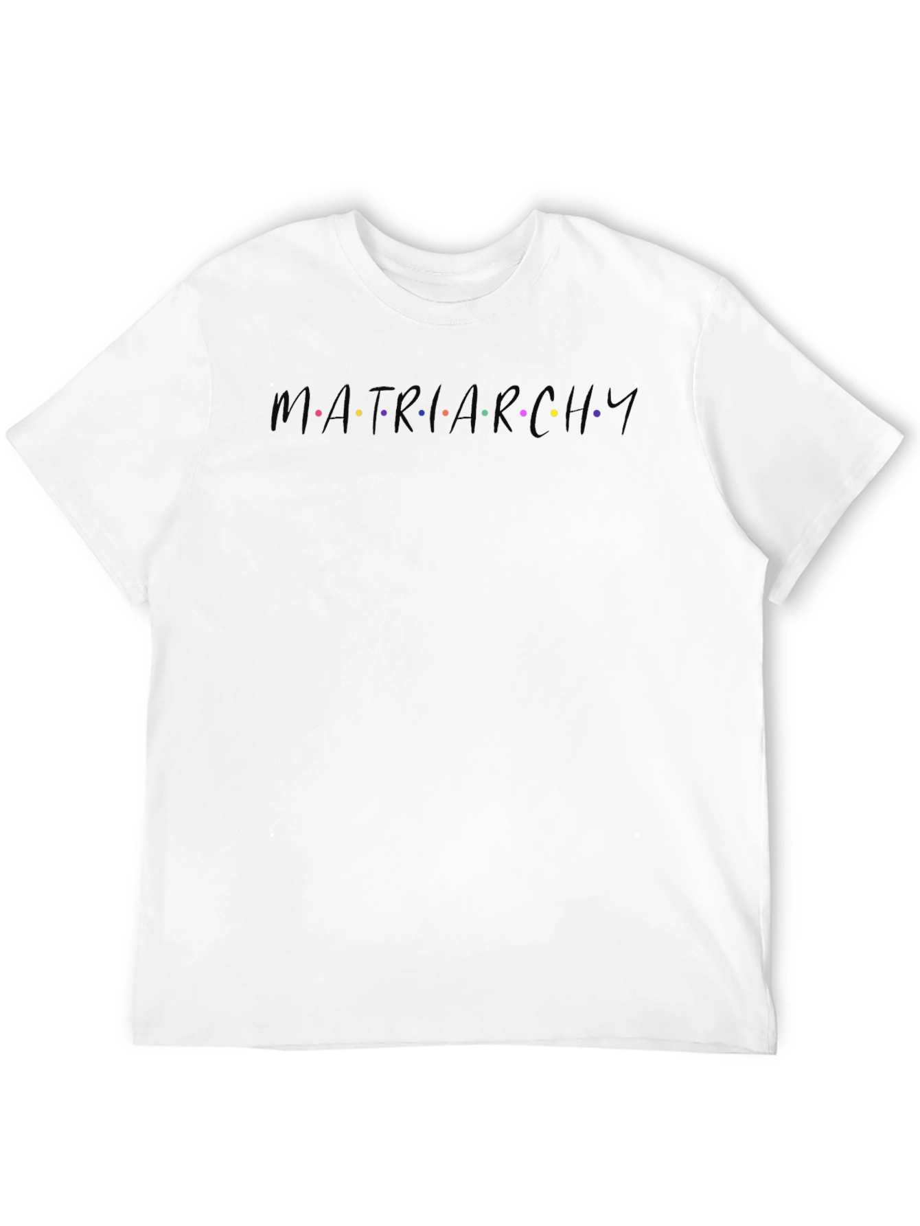 Matriarchy Friends-Inspired Black Graphic Tee