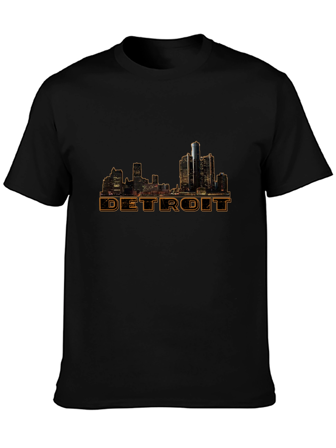 Detroit Skyline Graphic Tee - Black