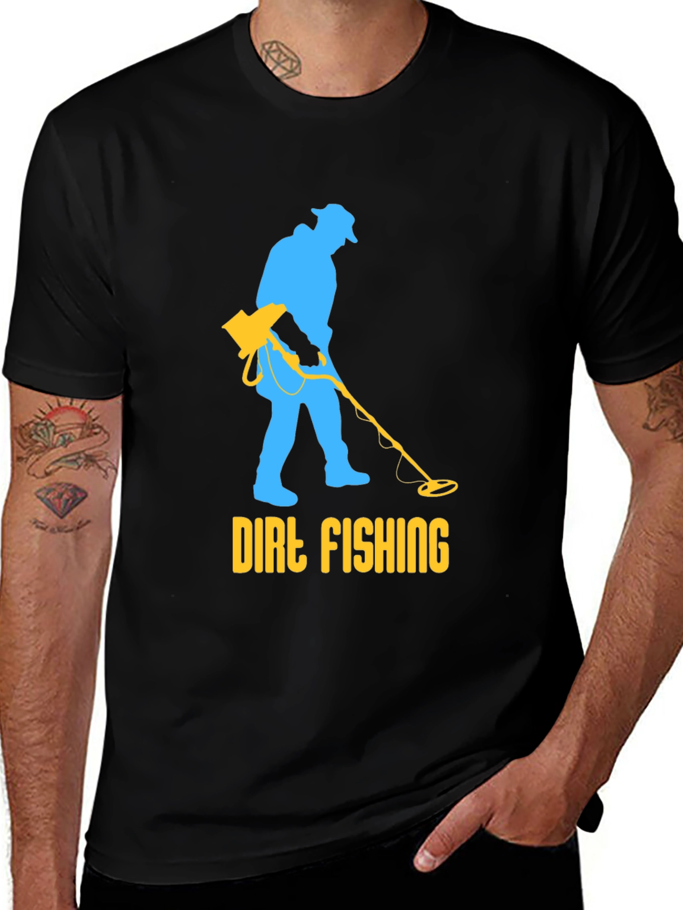 Dirt Fishing T-Shirt - Metal Detecting Humor