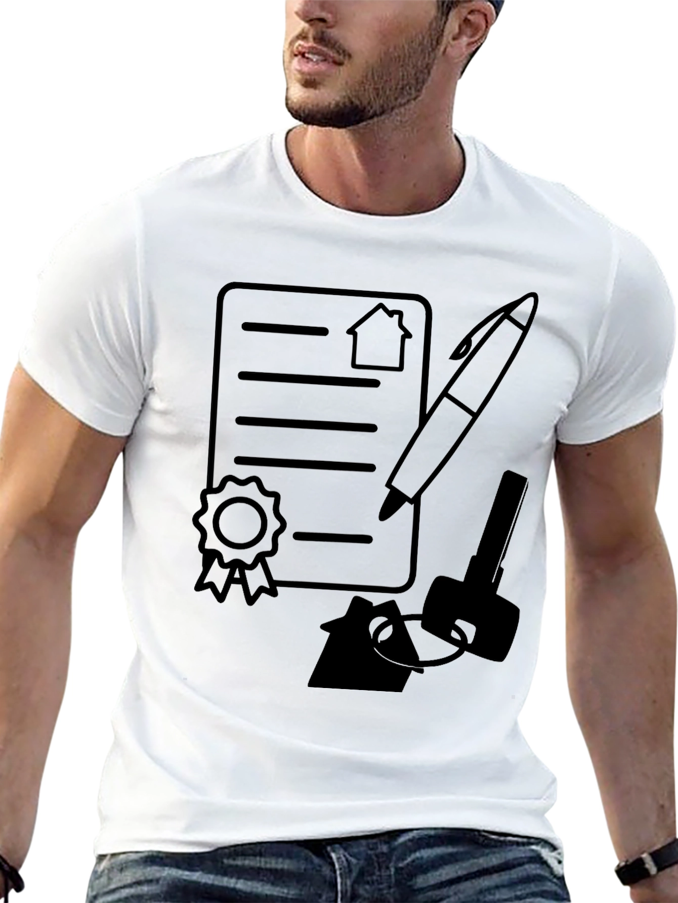 Real Estate Deal Black T-Shirt