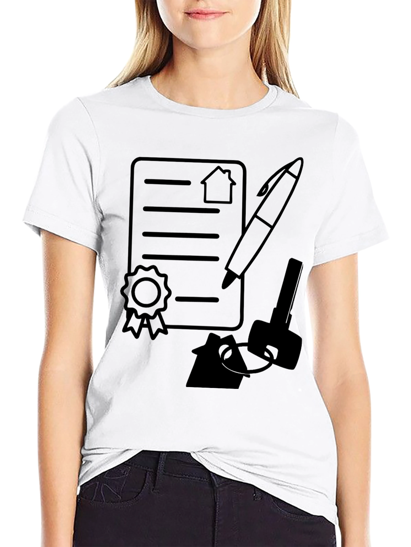 Real Estate Deal Black T-Shirt