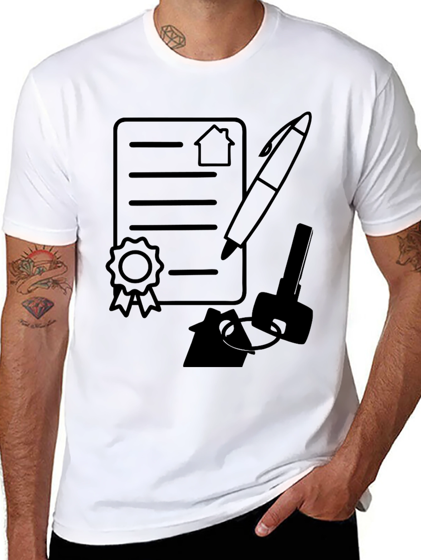 Real Estate Deal Black T-Shirt