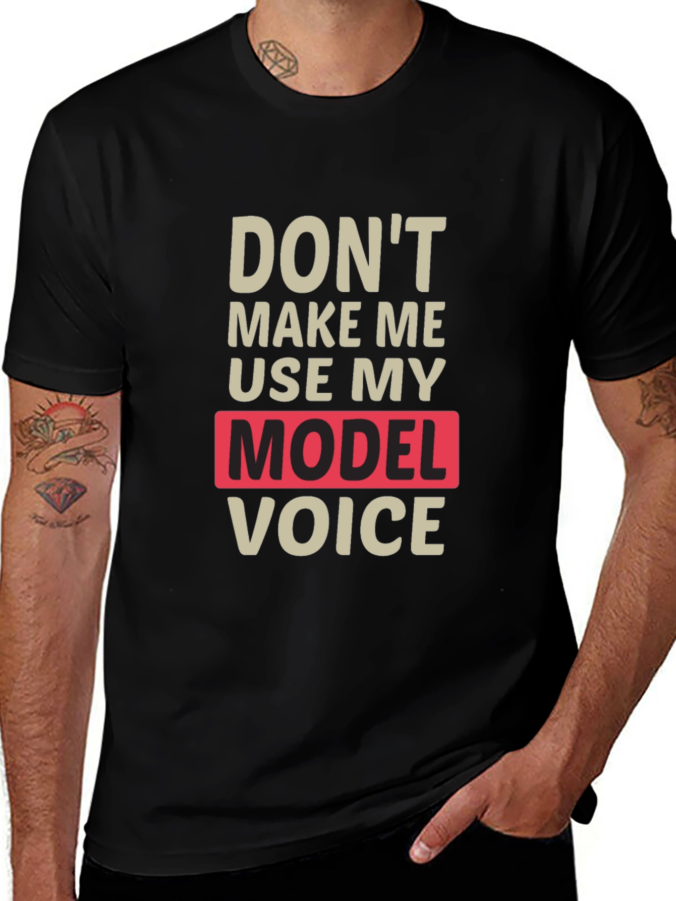Funny Model Voice T-Shirt - Unisex