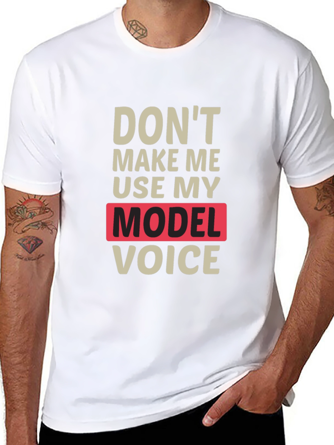 Funny Model Voice T-Shirt - Unisex