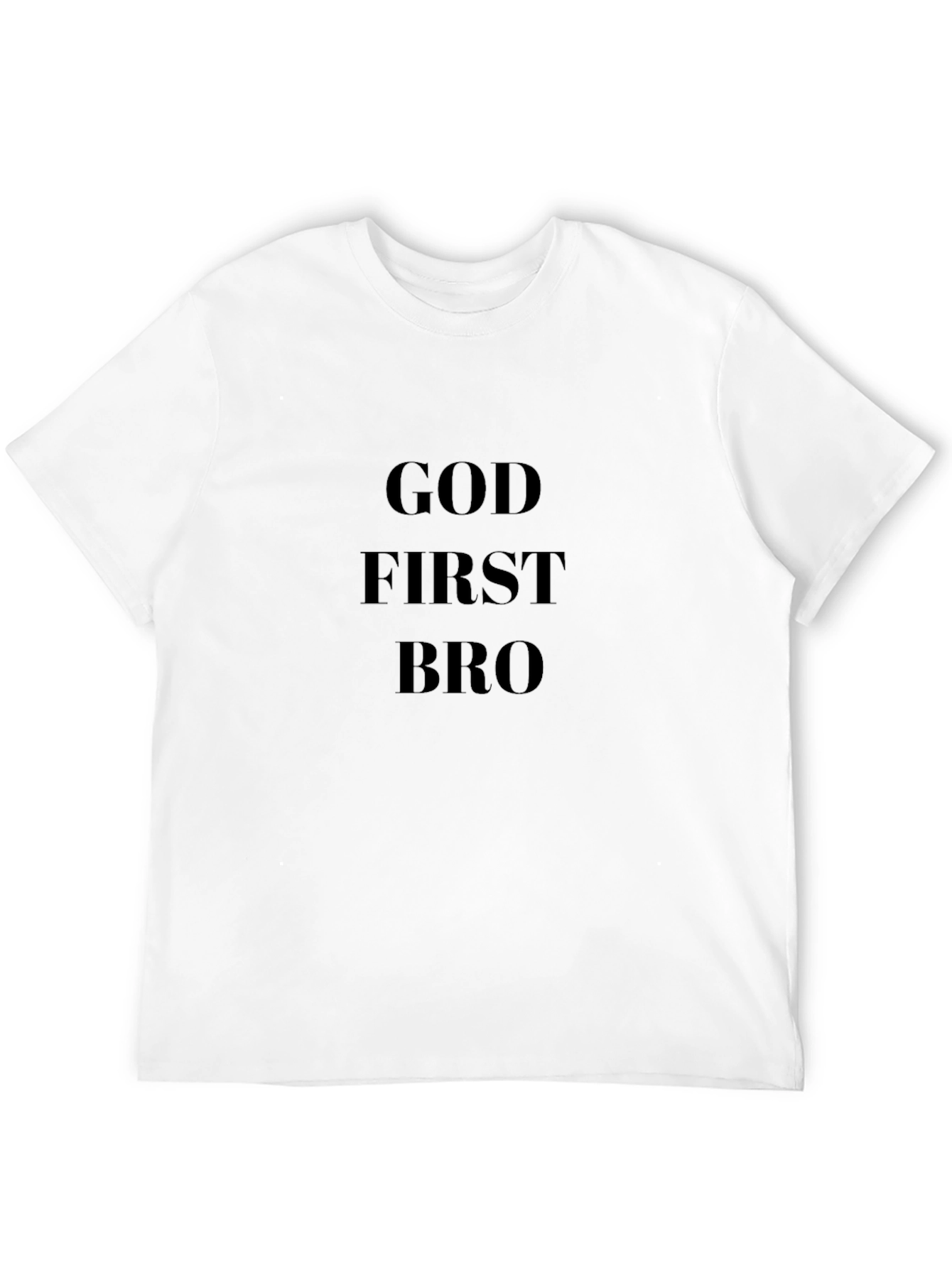 God First Bro Black T-Shirt