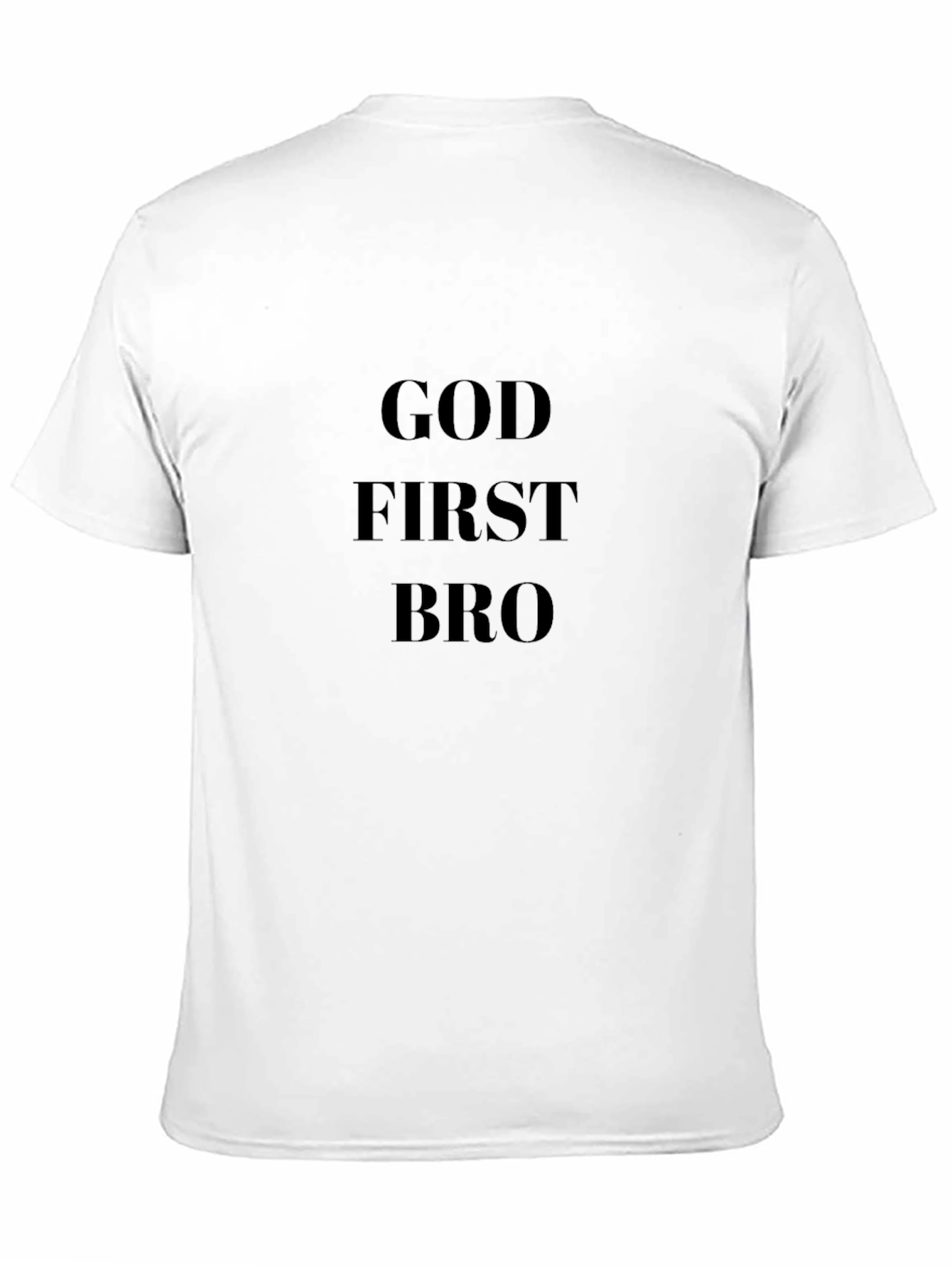 God First Bro Black T-Shirt