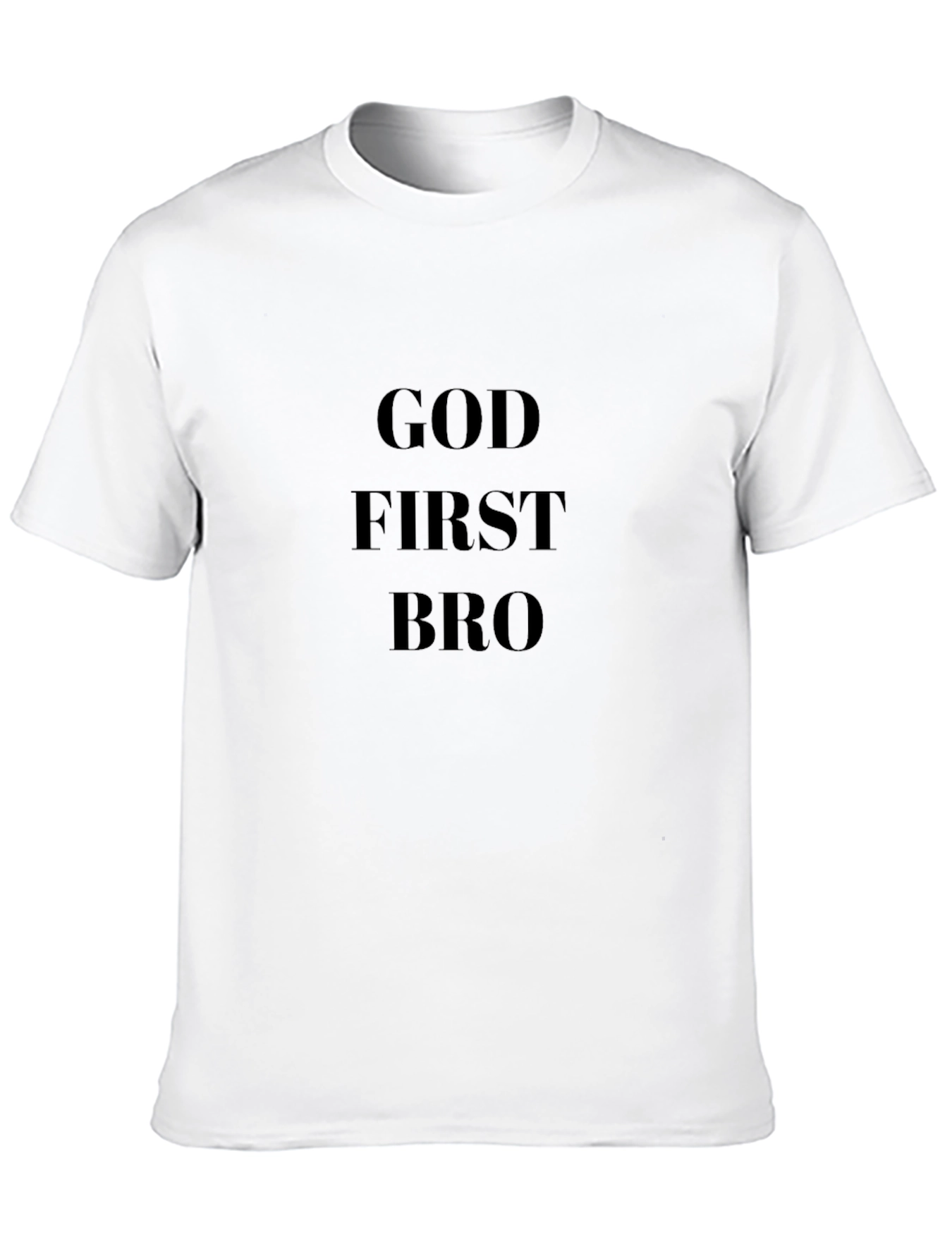 God First Bro Black T-Shirt