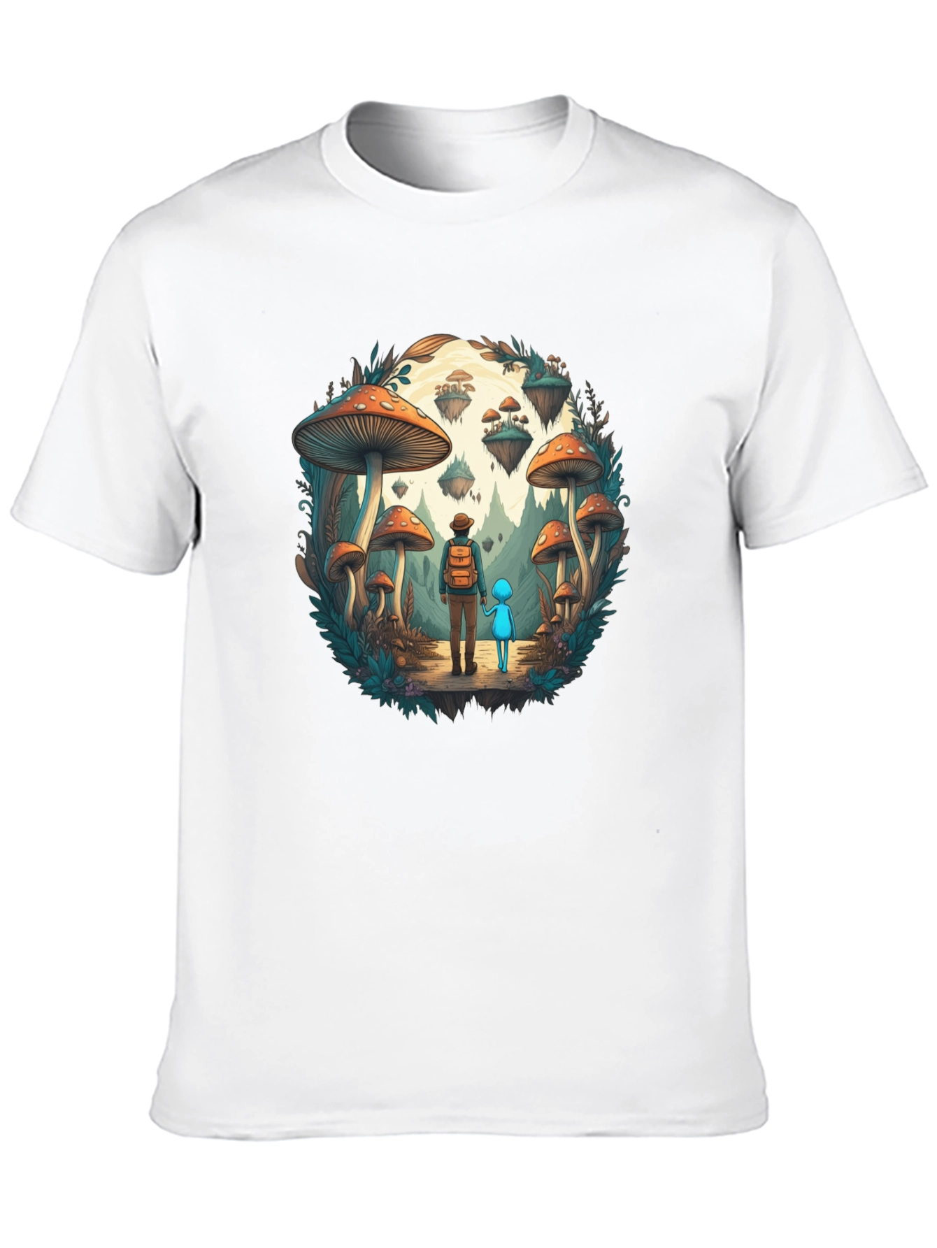 Mushroom World Adventure Graphic T-Shirt