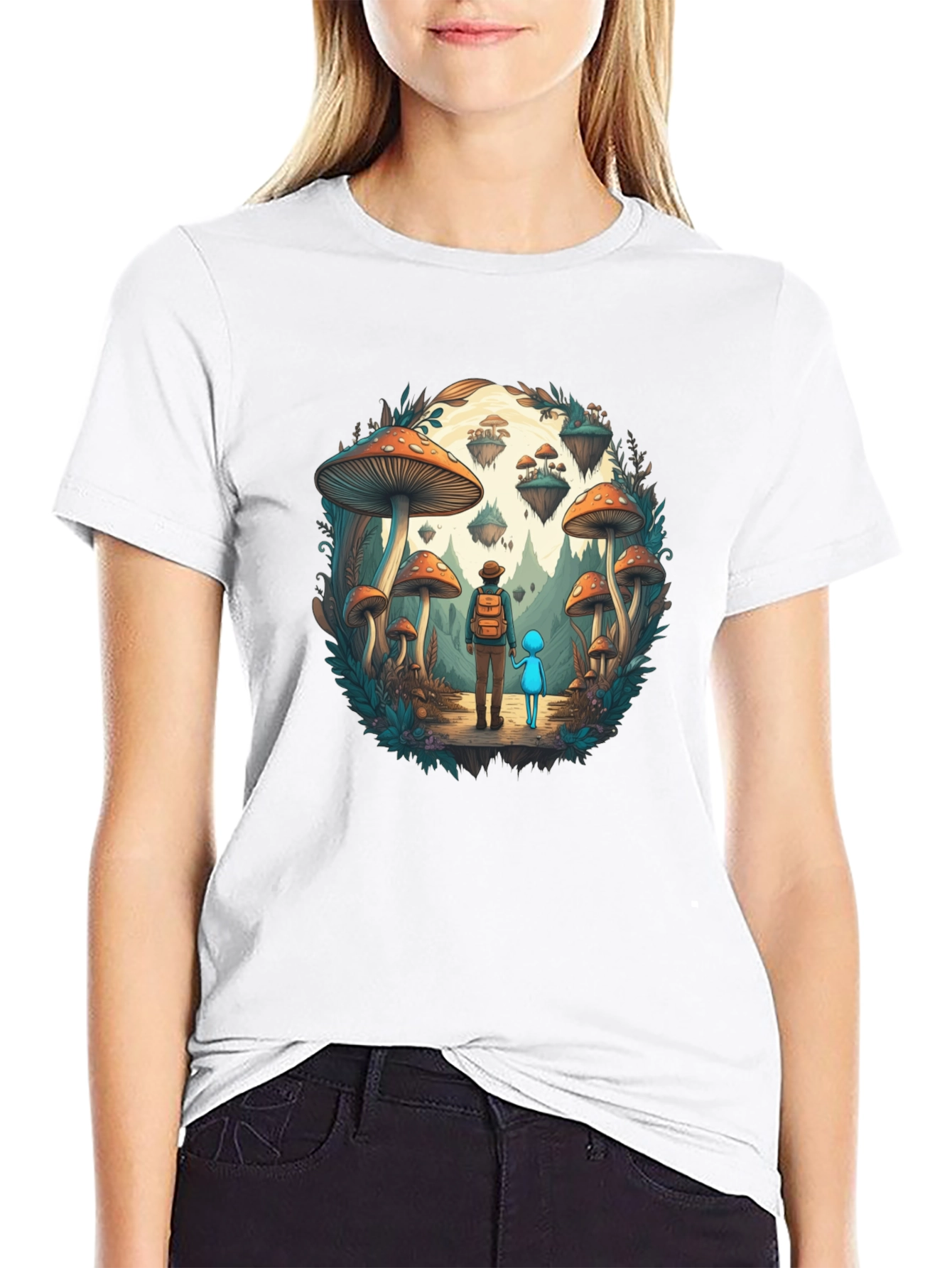 Mushroom World Adventure Graphic T-Shirt