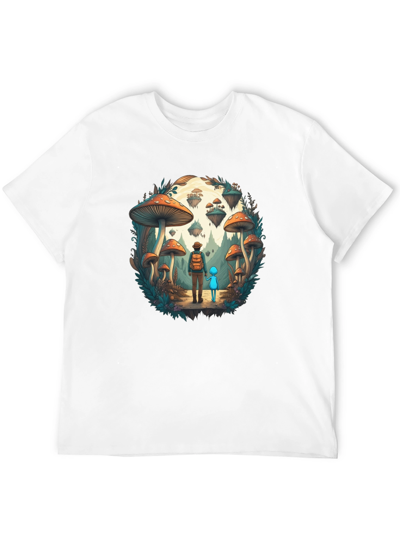 Mushroom World Adventure Graphic T-Shirt